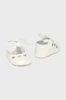 Mayoral Newborn pantofi pentru bebelusi culoarea alb, 9900 imagine