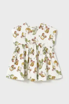 Mayoral Newborn rochie bebe culoarea bej, mini, evazati, 1870 imagine