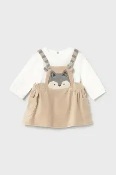 Mayoral Newborn rochie bebe culoarea bej, mini, evazati, 2802 imagine