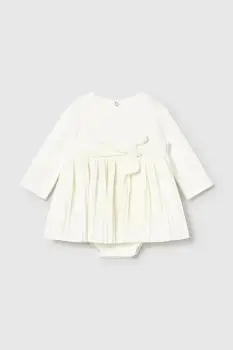 Mayoral Newborn rochie bebe culoarea bej, mini, evazati, 2812 imagine