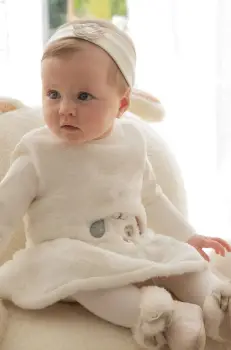 Mayoral Newborn rochie bebe culoarea bej, mini, evazati, 2890 imagine