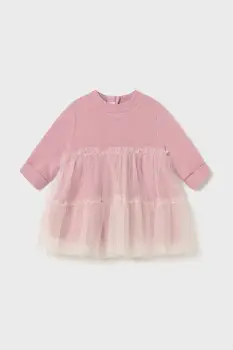 Mayoral Newborn rochie bebe culoarea roz, mini, evazati, 2824 imagine