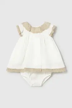 Mayoral Newborn rochie din bumbac pentru bebelusi imagine