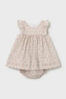 Mayoral Newborn rochie din bumbac pentru bebelusi imagine