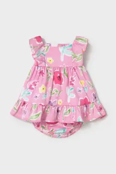Mayoral Newborn rochie din bumbac pentru bebelusi imagine
