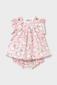 Mayoral Newborn rochie din bumbac pentru bebelusi imagine