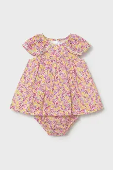 Mayoral Newborn rochie din bumbac pentru bebelusi imagine