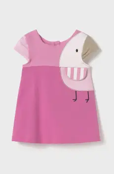 Mayoral Newborn rochie din bumbac pentru bebelusi culoarea roz, mini, drept, 1872 imagine