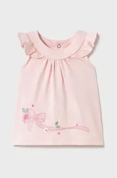 Mayoral Newborn rochie din bumbac pentru bebelusi culoarea roz, mini, evazati, 1852 imagine