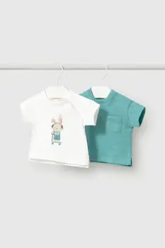 Mayoral Newborn tricou din bumbac pentru bebelusi 2-pack imagine