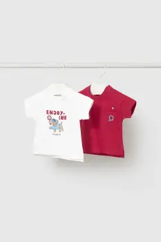 Mayoral Newborn tricou din bumbac pentru bebelusi 2-pack imagine