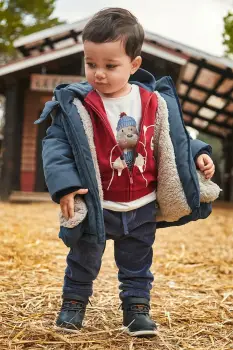 Mayoral pantaloni bebe culoarea bleumarin, 2510 imagine