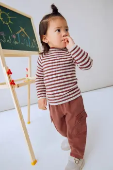 Mayoral pantaloni bebe culoarea rosu, uni, 2591 imagine