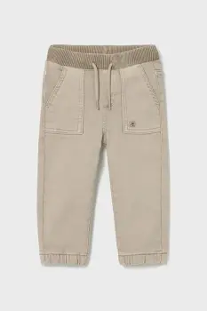 Mayoral pantaloni bebe jogger serza soft culoarea bej, 2503 imagine