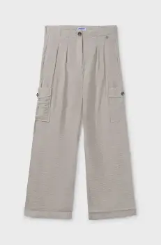 Mayoral pantaloni copii cargo culoarea bej, neted, 6536 imagine