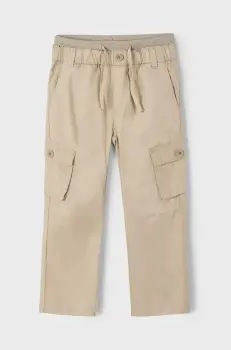 Mayoral pantaloni copii cargo culoarea verde, neted, 3571 imagine