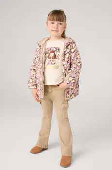 Mayoral pantaloni copii cargo z serzy culoarea roz, neted, 4543 imagine