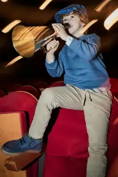 Mayoral pantaloni copii chinosy jogger culoarea bej, uni, 4561 imagine