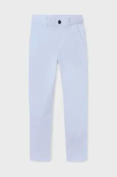 Mayoral pantaloni copii culoarea alb, neted, 530 imagine