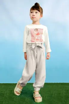 Mayoral pantaloni copii culoarea bej, neted, 3556 imagine