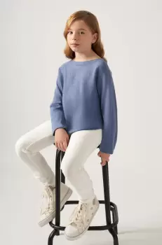 Mayoral pantaloni copii culoarea bej, neted imagine