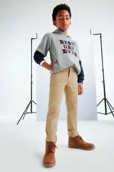 Mayoral pantaloni copii culoarea bej, neted, 530 imagine