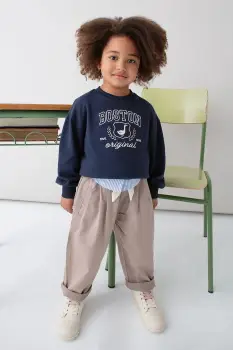 Mayoral pantaloni copii culoarea maro, neted, 4577 imagine