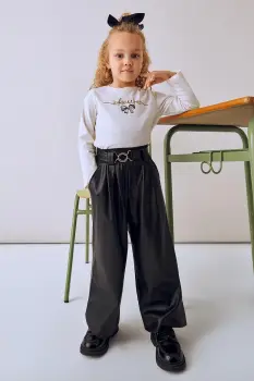 Mayoral pantaloni copii culoarea negru, 4574 imagine