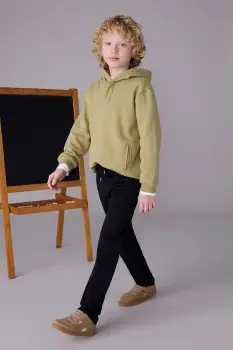 Mayoral pantaloni copii culoarea negru, uni, 7568 imagine