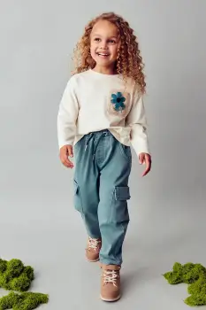 Mayoral pantaloni copii culoarea verde, 4572 imagine