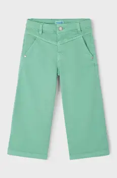 Mayoral pantaloni copii culoarea verde, neted, 3555 imagine