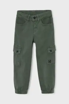 Mayoral pantaloni copii culoarea verde, uni, 4557 imagine