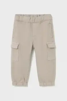 Mayoral pantaloni copii Joggery cargo culoarea maro, uni, 2506 imagine