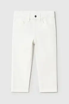 Mayoral pantaloni copii slim fit basic culoarea alb, neted, 506 imagine