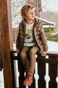 Mayoral pantaloni copii soft culoarea verde, neted, 7531 imagine