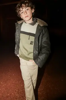 Mayoral pantaloni copii soft jogger culoarea bej, 7563 imagine