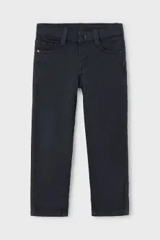 Mayoral pantaloni copii soft regular fit culoarea negru, uni, 4562 imagine