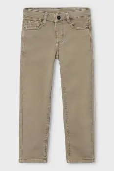 Mayoral pantaloni copii soft regular fit culoarea verde, uni, 4562 imagine