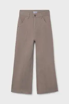 Mayoral pantaloni copii wide leg culoarea bej, 7580 imagine