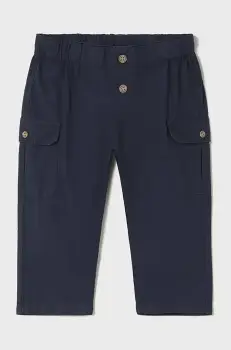 Mayoral pantaloni de bumbac pentru copii culoarea gri, uni, 1581 imagine