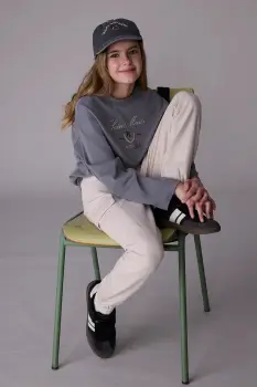 Mayoral pantaloni de trening jogger cargo culoarea bej, 7578 imagine