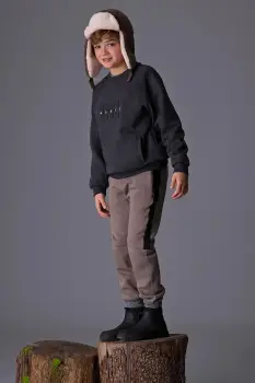 Mayoral pantaloni de trening pentru copii culoarea verde, cu imprimeu, 7565 imagine