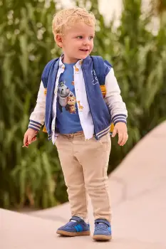 Mayoral pantaloni din amestec de in pentru bebe imagine