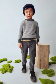 Mayoral pantaloni din catifea pentru copii cargo sztruks uni, 4564 imagine