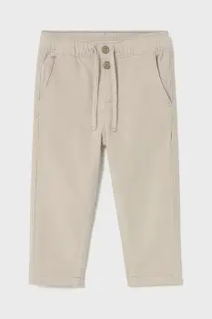 Mayoral pantaloni din catifea pentru copii culoarea bej, neted, 2507 imagine