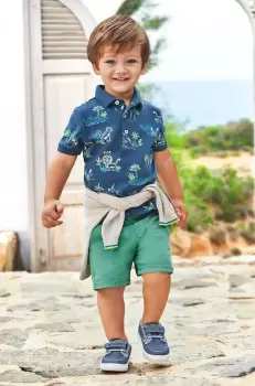 Mayoral pantaloni scurti bebe culoarea verde imagine