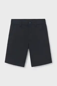 Mayoral pantaloni scurti copii bermudy chino basic culoarea negru, 242 imagine
