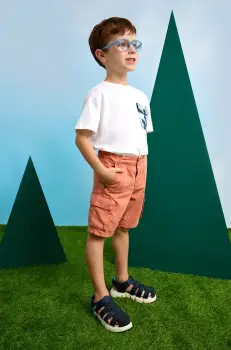 Mayoral pantaloni scurti copii cargo culoarea portocaliu, 3220 imagine