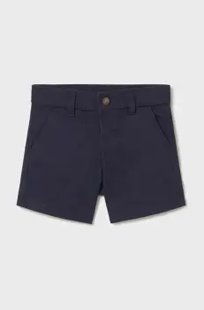 Mayoral pantaloni scurti copii chino basic culoarea albastru marin, 207 imagine