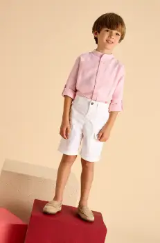 Mayoral pantaloni scurti copii culoarea alb, 3223 imagine